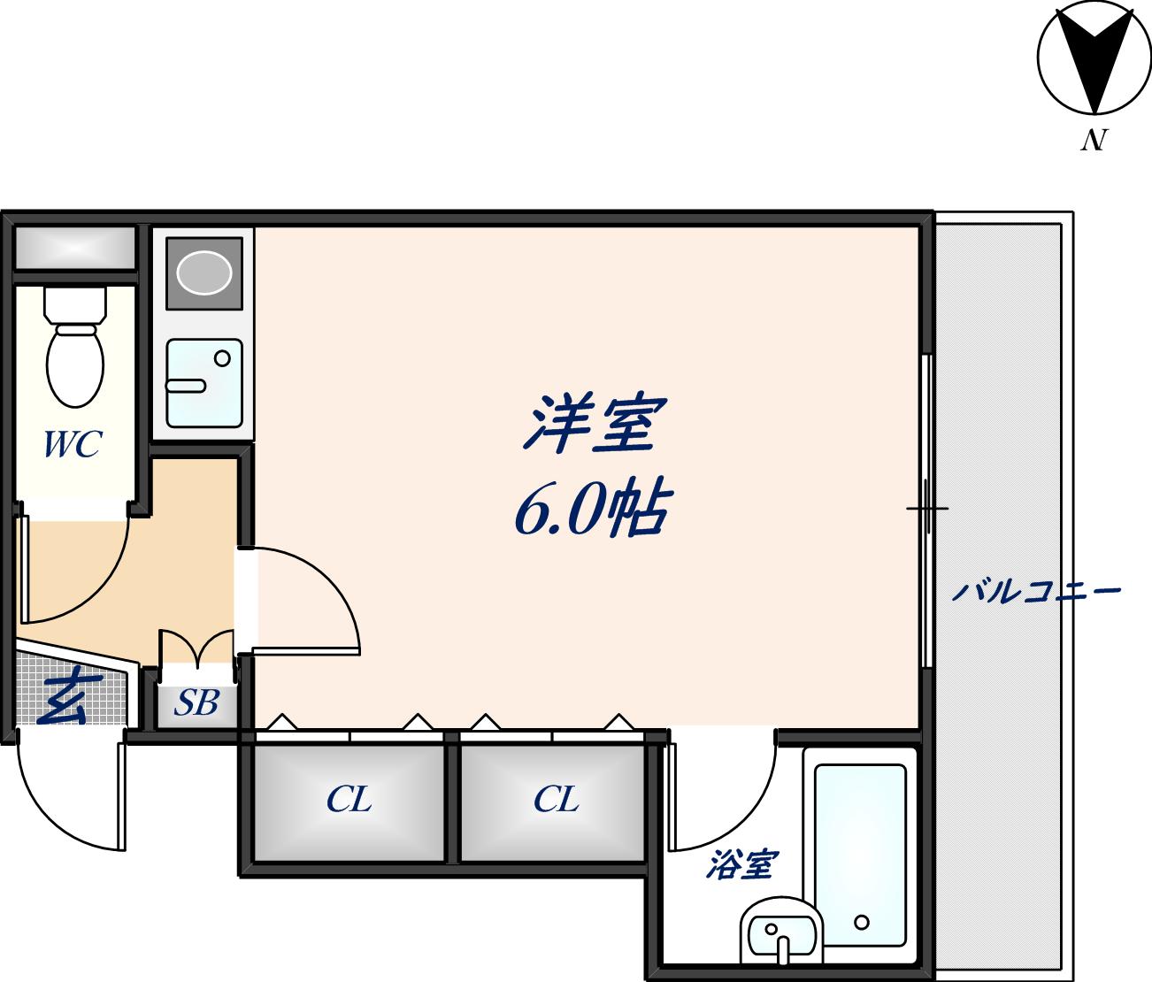 2階の間取り図