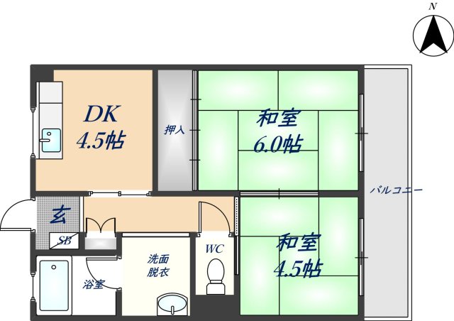 3階の間取り図