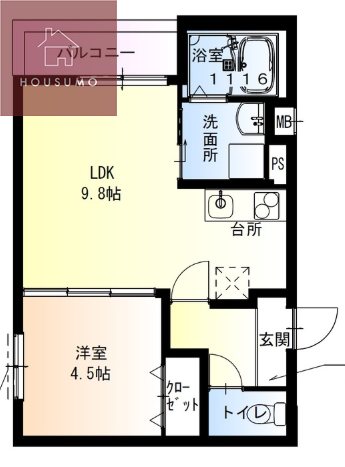 1階の間取り図