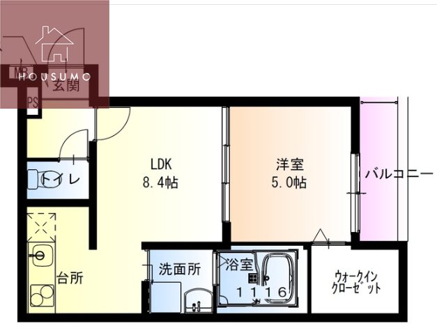 1階の間取り図