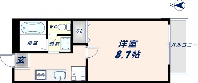 1階の間取り図
