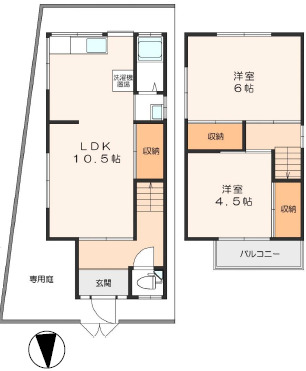-階の間取り図