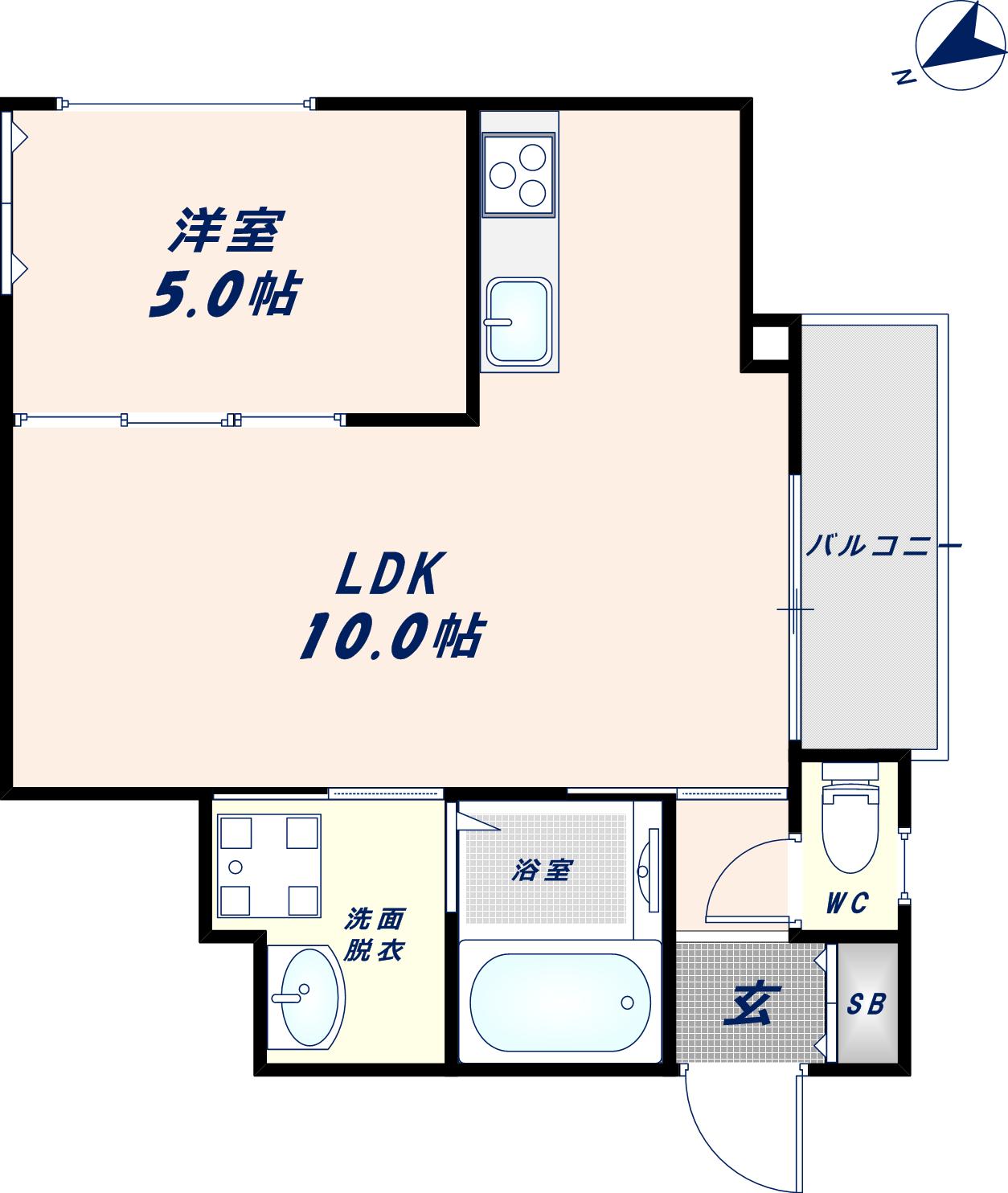 1階の間取り図