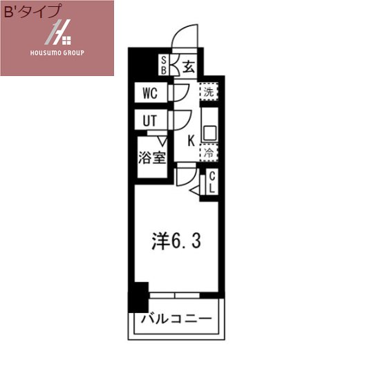 8階の間取り図