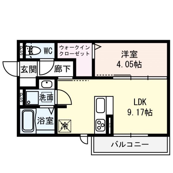 1階の間取り図