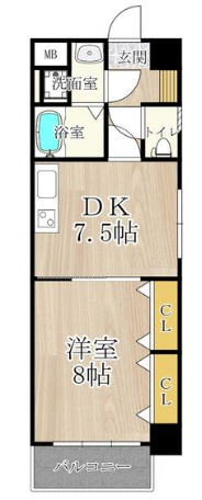 8階の間取り図