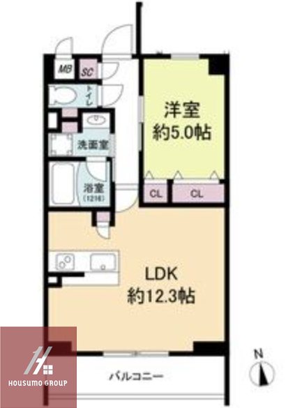5階の間取り図