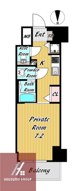 7階の間取り図
