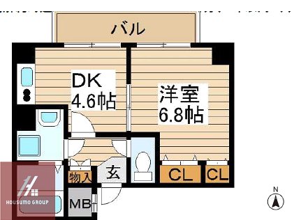 8階の間取り図