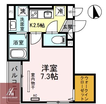 2階の間取り図