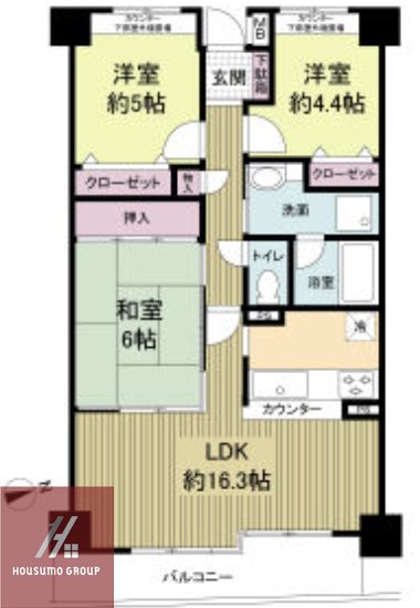 6階の間取り図
