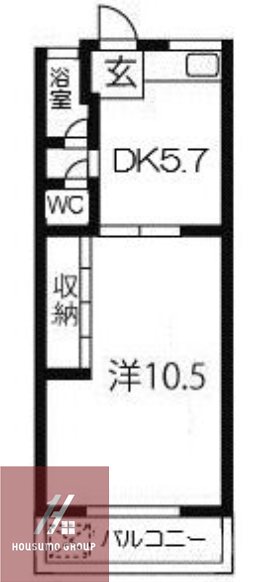 4階の間取り図