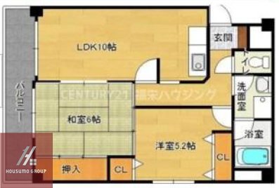 2階の間取り図