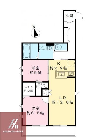 1階の間取り図