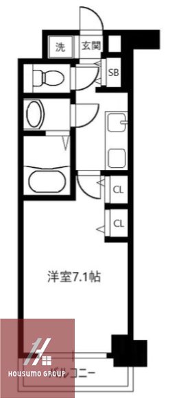 8階の間取り図