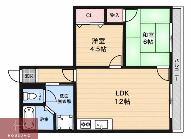 4階の間取り図