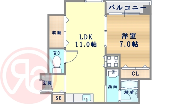 6階の間取り図