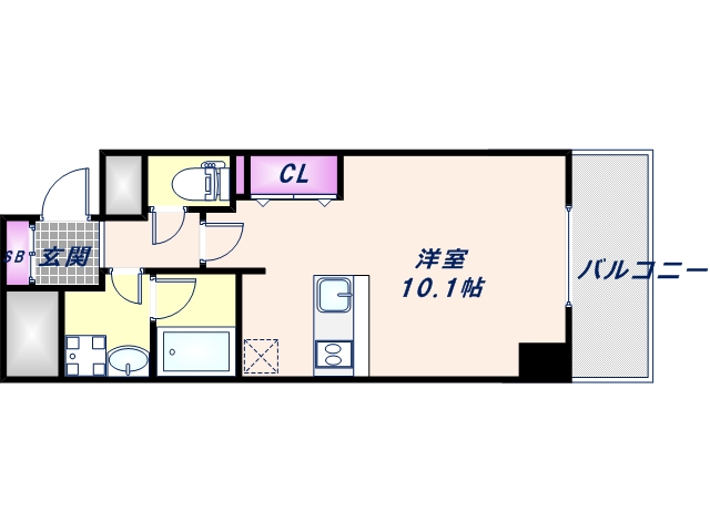 4階の間取り図