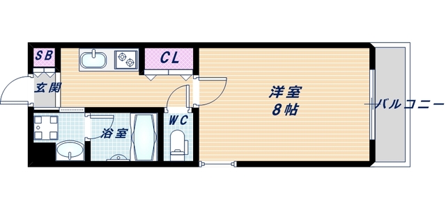 2階の間取り図