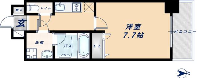 9階の間取り図
