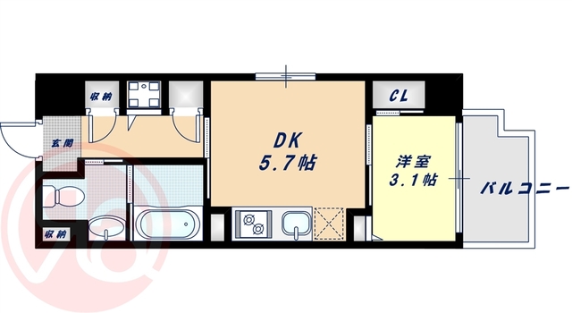 9階の間取り図
