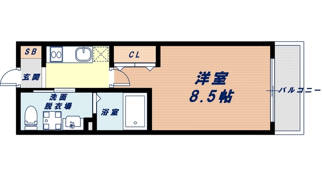 2階の間取り図