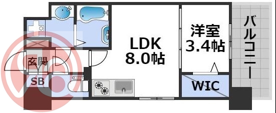 2階の間取り図