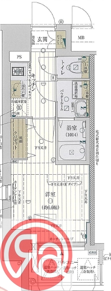 7階の間取り図