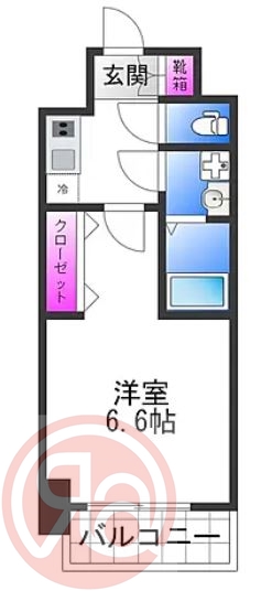 6階の間取り図