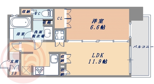 7階の間取り図