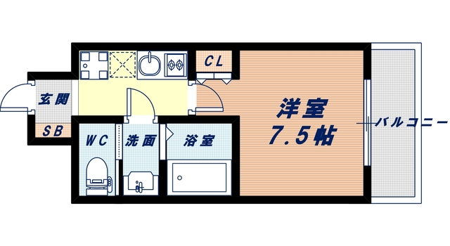 8階の間取り図