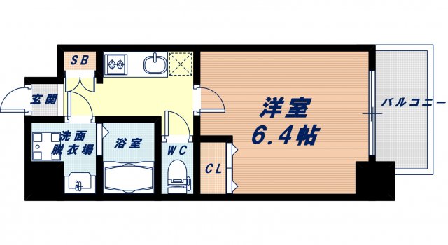 8階の間取り図
