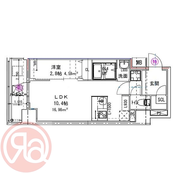 3階の間取り図