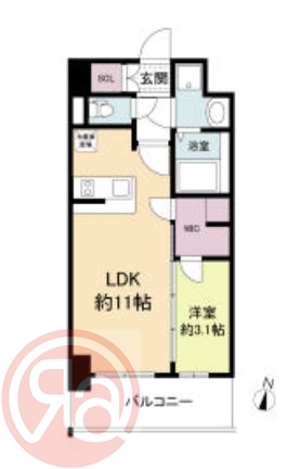 4階の間取り図