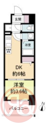 6階の間取り図