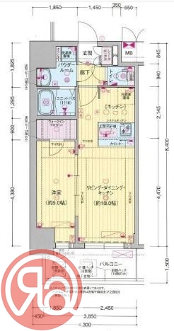 15階の間取り図