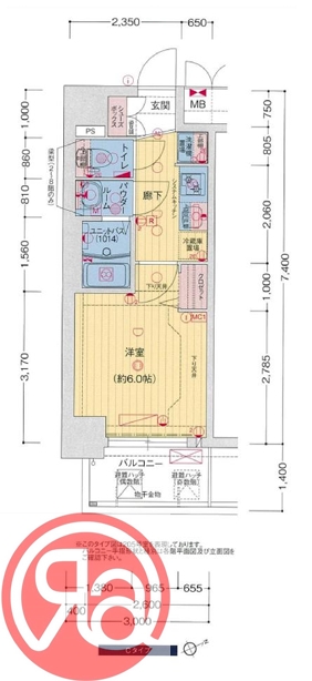 4階の間取り図