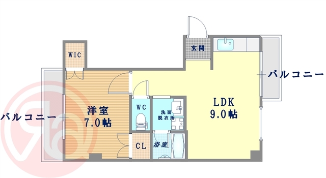 8階の間取り図