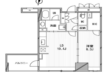 4階の間取り図