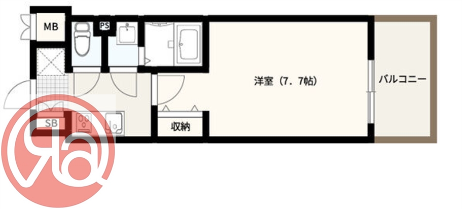 8階の間取り図