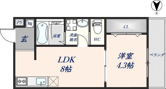 1階の間取り図