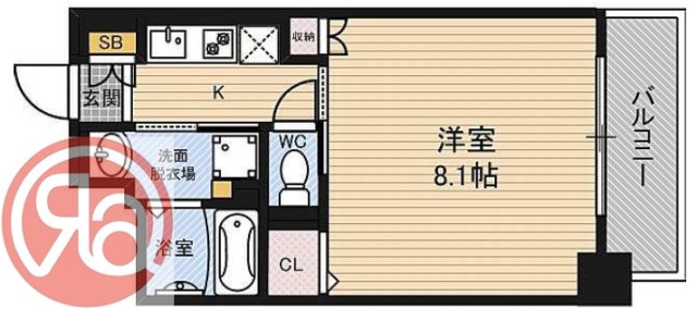 9階の間取り図