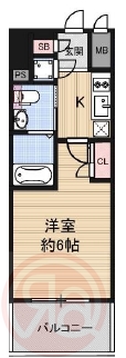 6階の間取り図