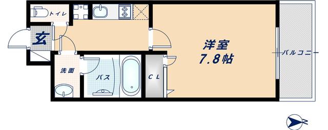 8階の間取り図