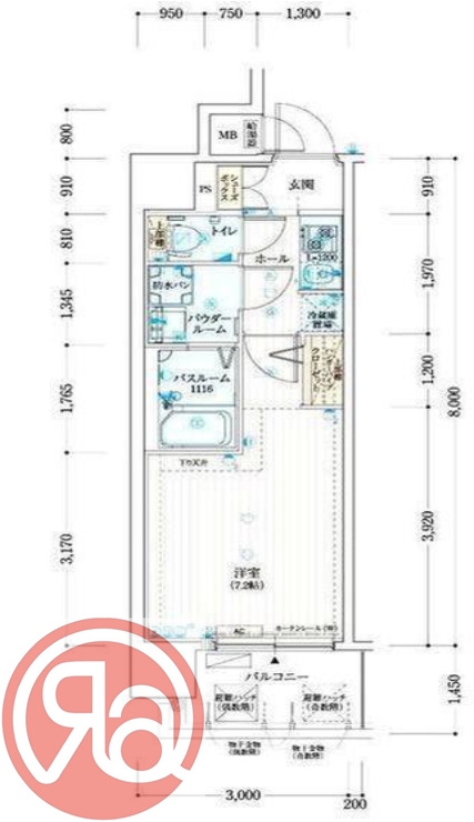 7階の間取り図