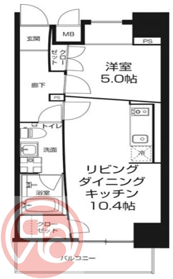 9階の間取り図