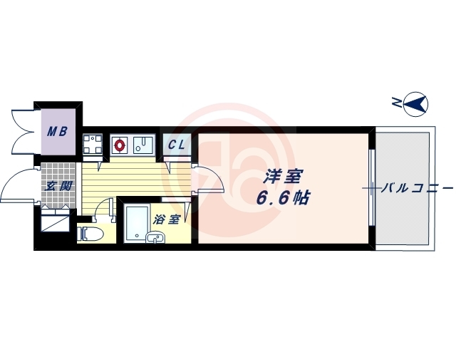 2階の間取り図