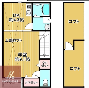 2階の間取り図