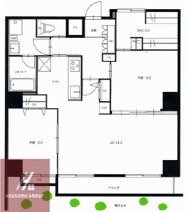 2階の間取り図