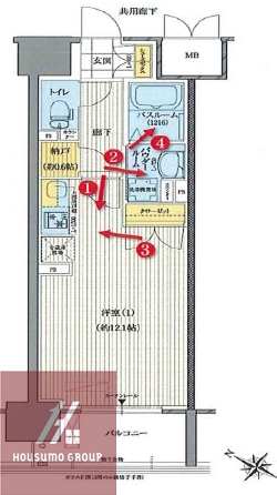 7階の間取り図
